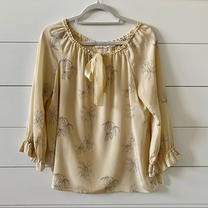 Erica Tanov Cream Blouse